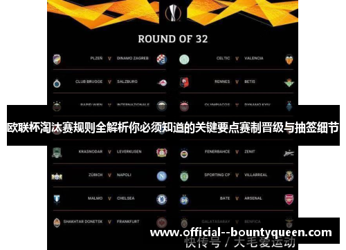 欧联杯淘汰赛规则全解析你必须知道的关键要点赛制晋级与抽签细节